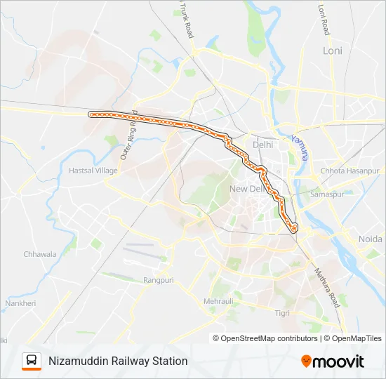 966 Bus Line Map