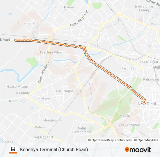980 Bus Line Map