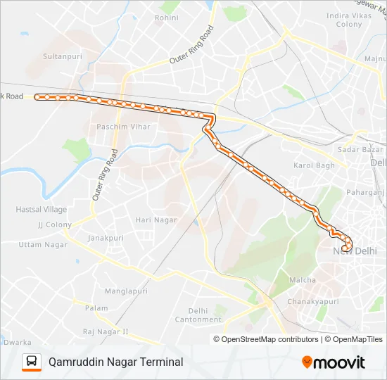 980 Bus Line Map
