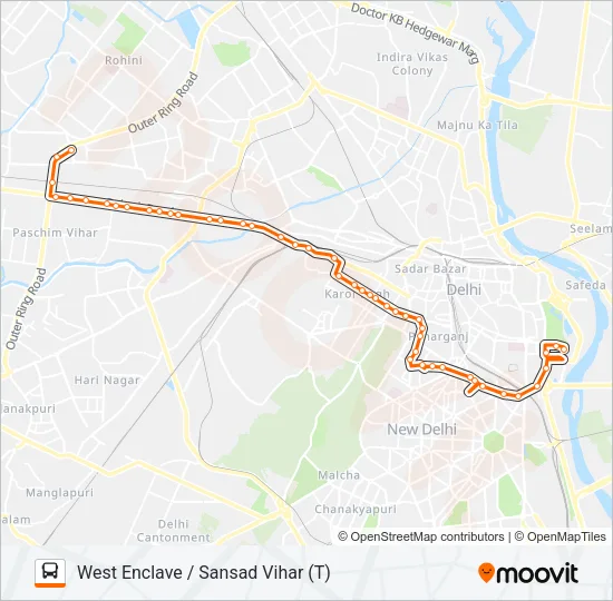 993 Bus Line Map
