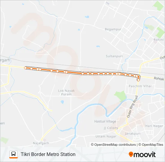 926A Bus Line Map