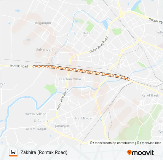 966A Bus Line Map