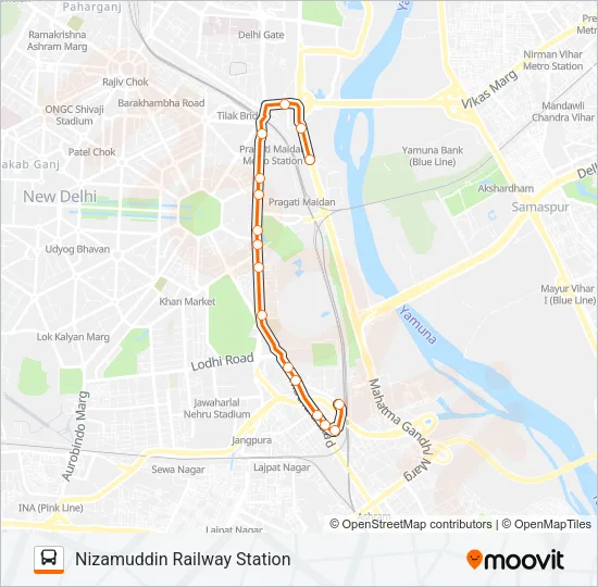156STL Bus Line Map