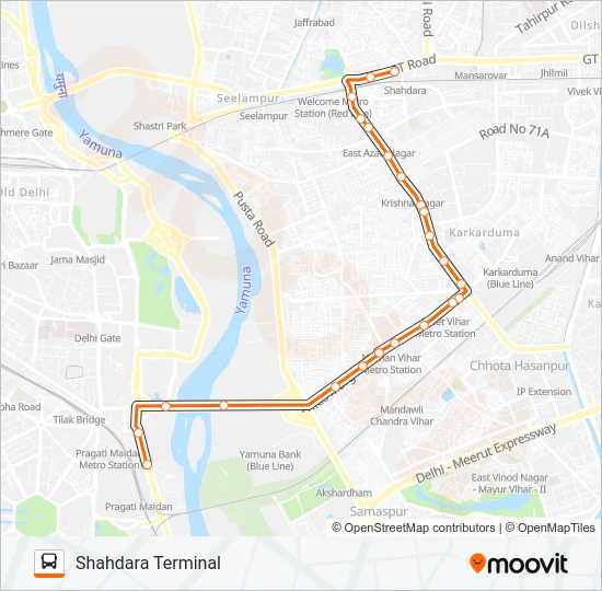 317STL Bus Line Map