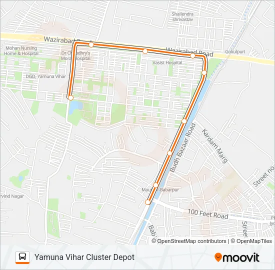 353STL Bus Line Map