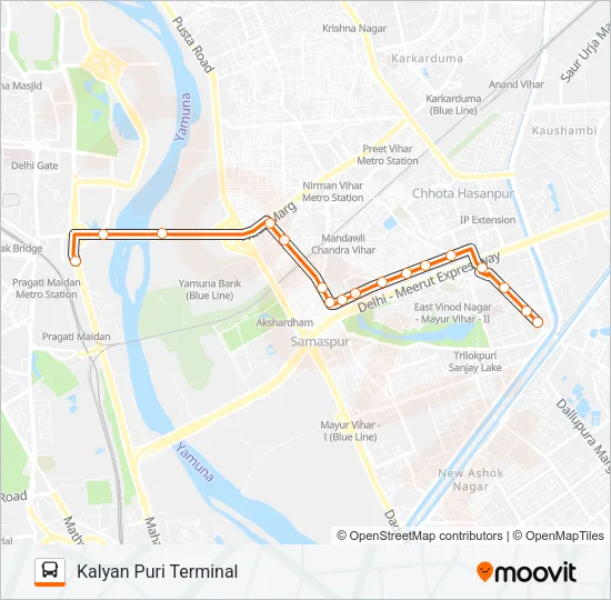 391STL Bus Line Map