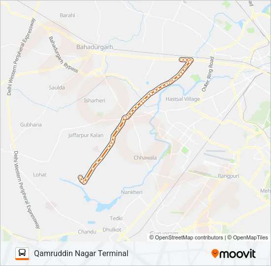567STL Bus Line Map