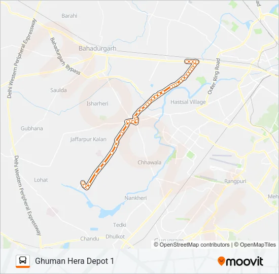 567STL Bus Line Map
