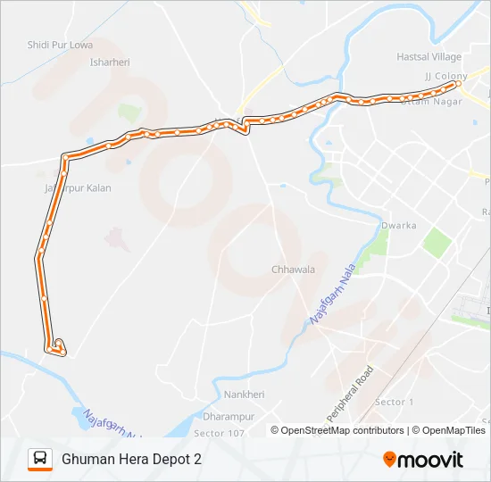 628STL Bus Line Map