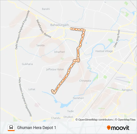 926STL Bus Line Map