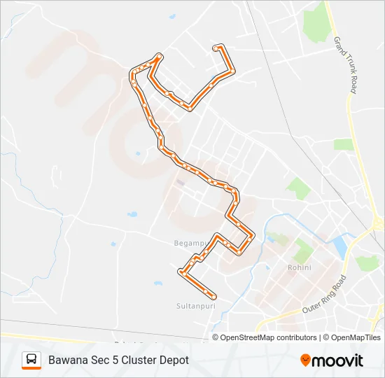 943STL Bus Line Map