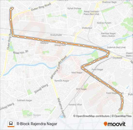 953STL Bus Line Map