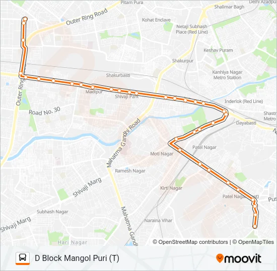 953STL Bus Line Map