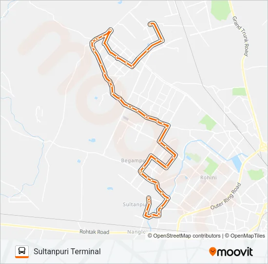 943LSTL Bus Line Map