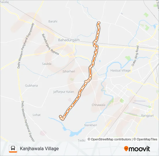 962LSTL Bus Line Map