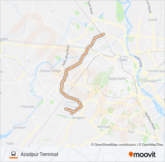 AIR-05 bus Line Map