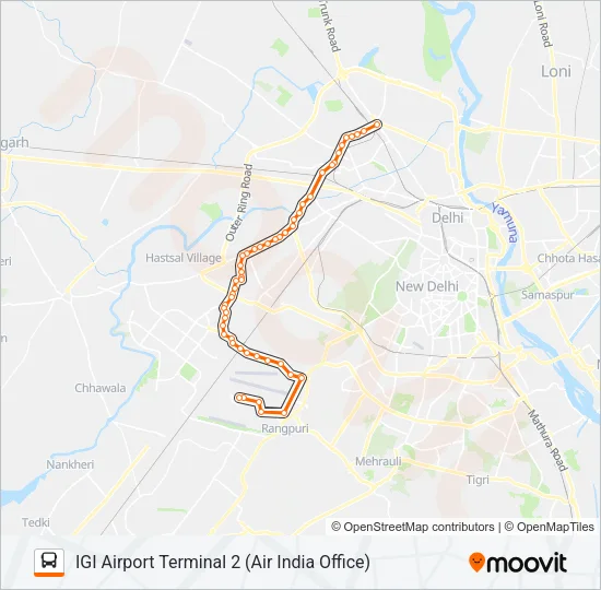 AIR-05 Bus Line Map
