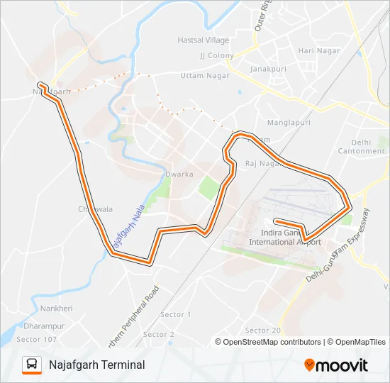 AIRPORTEXP08 Bus Line Map