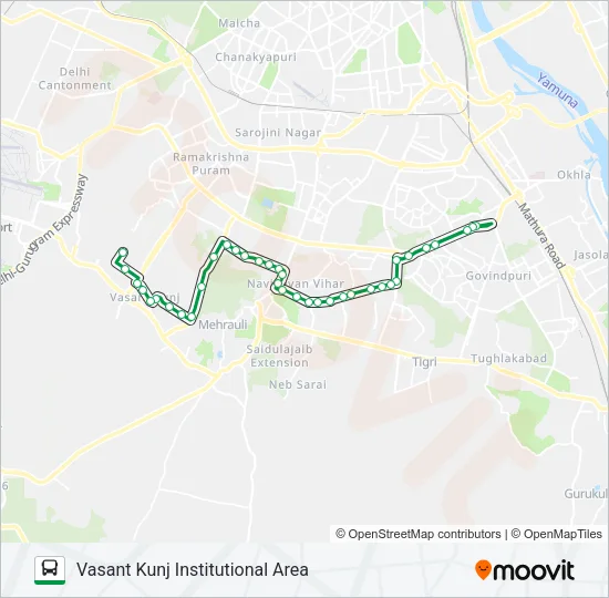 424 Bus Line Map
