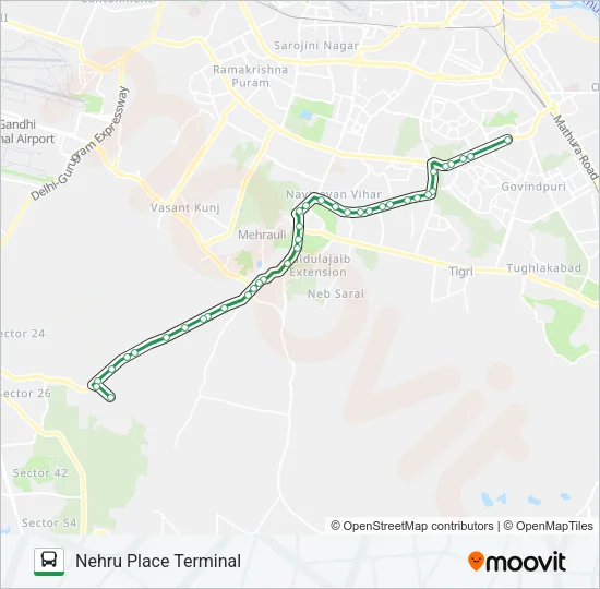 428 Bus Line Map