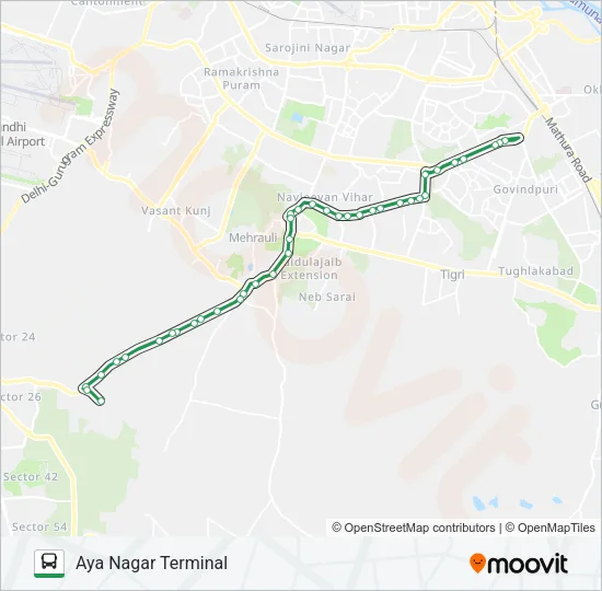 428 Bus Line Map