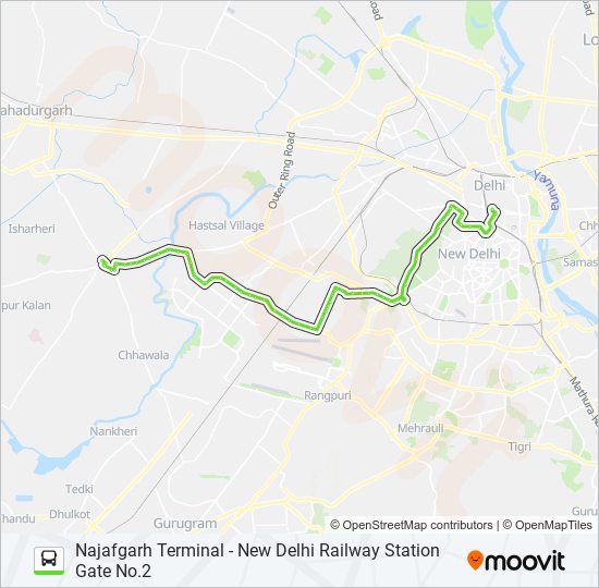 728 Route Schedules, Stops & Maps Najafgarh Terminal (Updated)