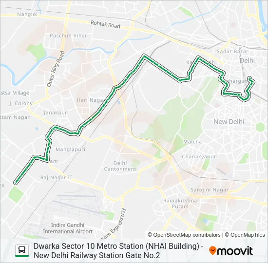 752 Bus Line Map