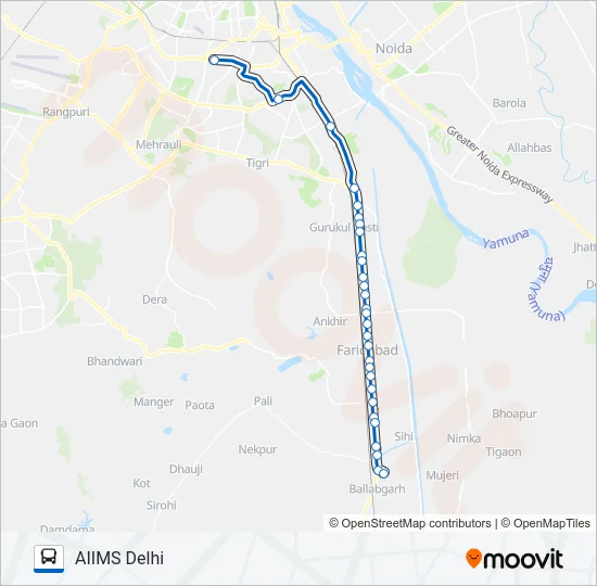 D301 Bus Line Map