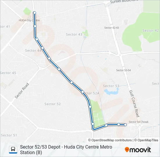 111B-STL Bus Line Map