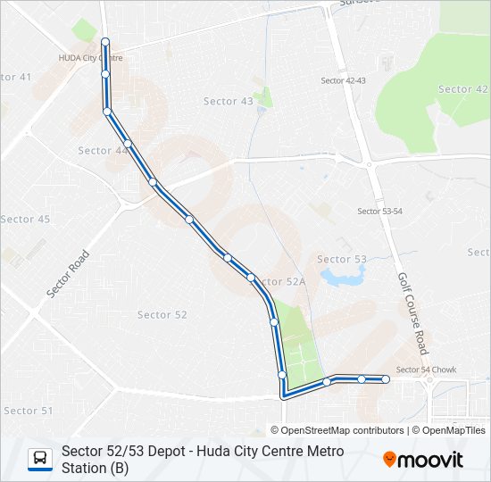 111B-STL bus Line Map