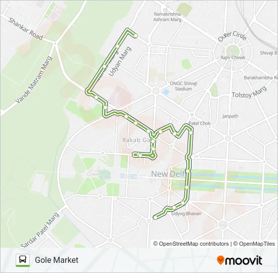 610B Bus Line Map