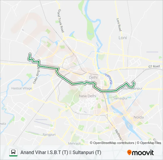 0943 Bus Line Map
