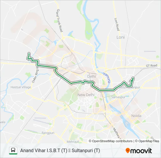0943 Bus Line Map