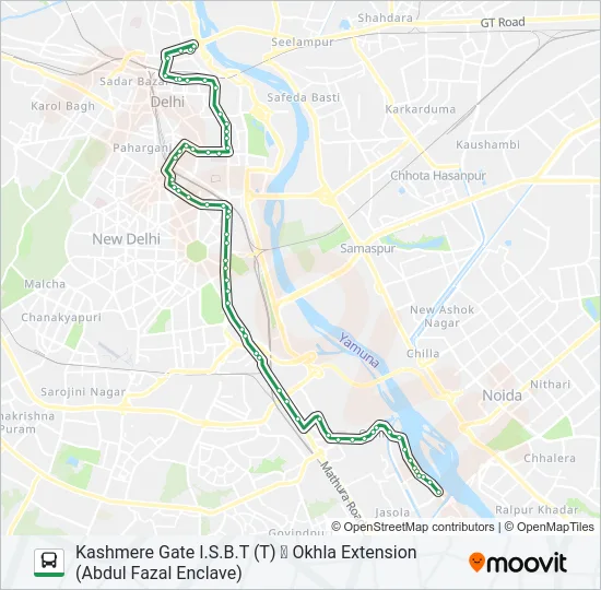 044 Bus Line Map