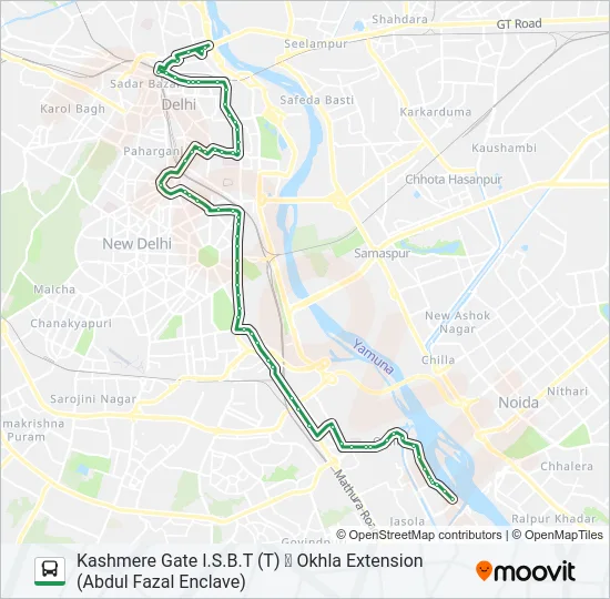 044 Bus Line Map