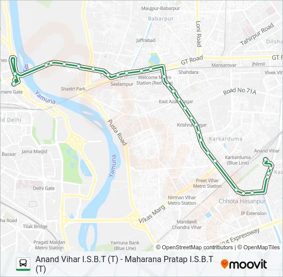 0GL-23 Bus Line Map