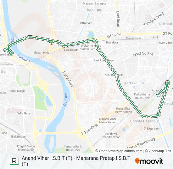 0GL-23 Bus Line Map