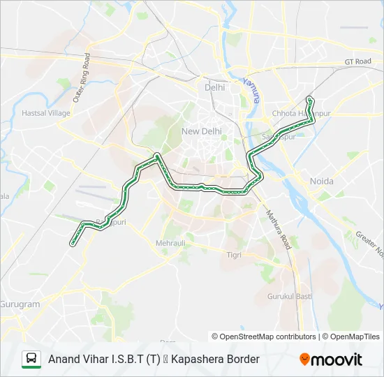 0543A Bus Line Map