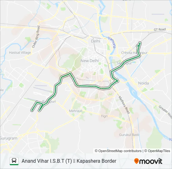 0543A Bus Line Map