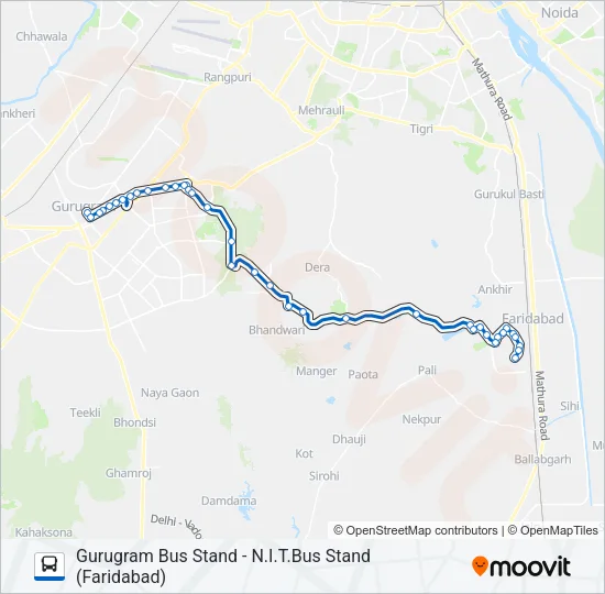 119 Bus Line Map