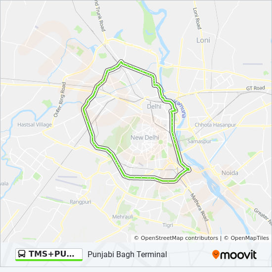 Punjabi Bagh Delhi Map Tmspunjabi Bagh Route: Schedules, Stops & Maps - Punjabi Bagh Terminal  (Updated)