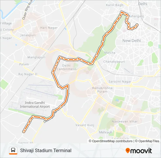 712 Bus Line Map