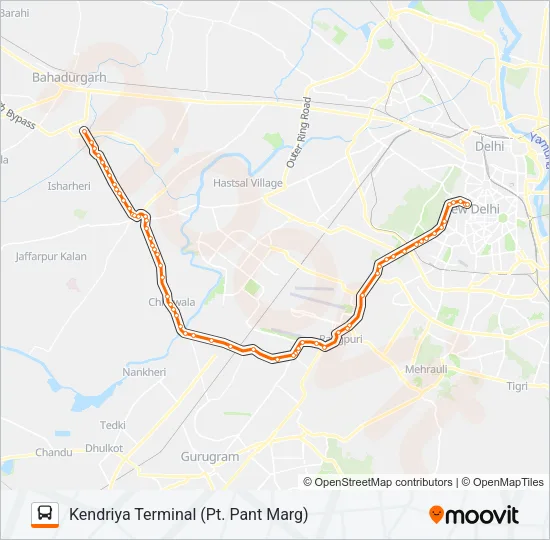 825+790 Bus Line Map