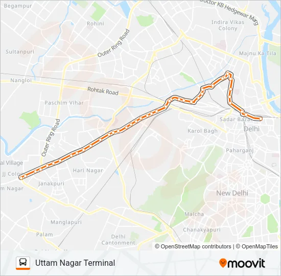 816 Bus Line Map