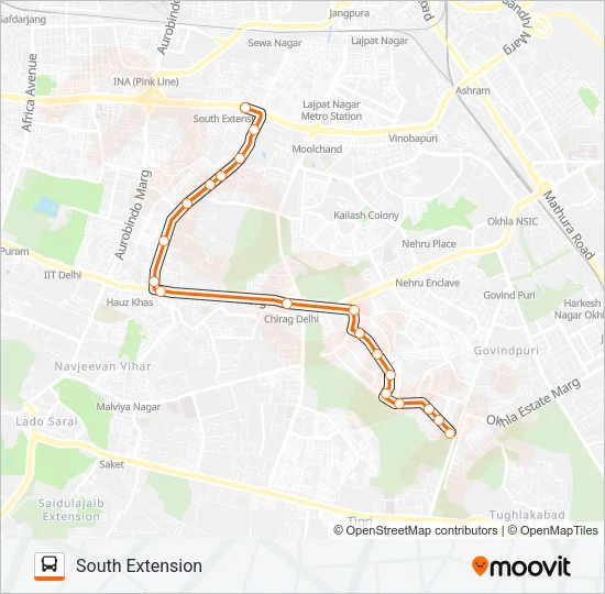 540ACL Bus Line Map