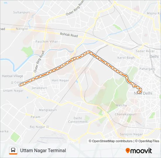 810 Bus Line Map