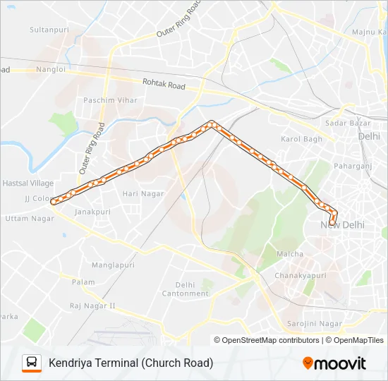 810 Bus Line Map
