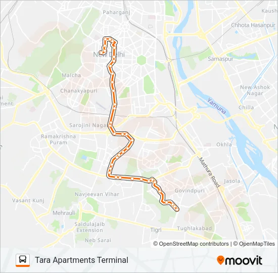 540CL Bus Line Map
