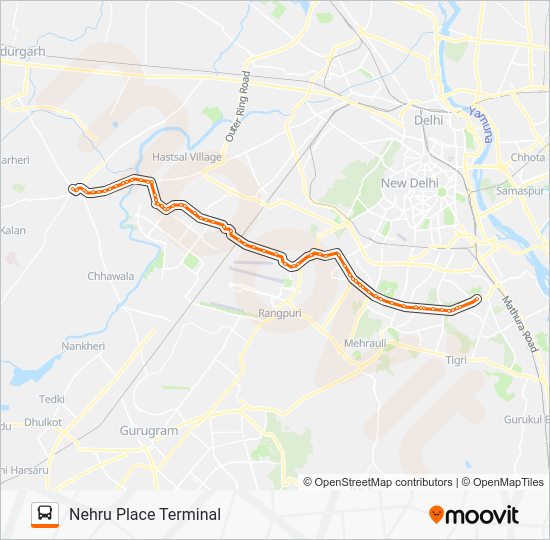 764 Route Schedules, Stops & Maps Nehru Place Terminal (Updated)