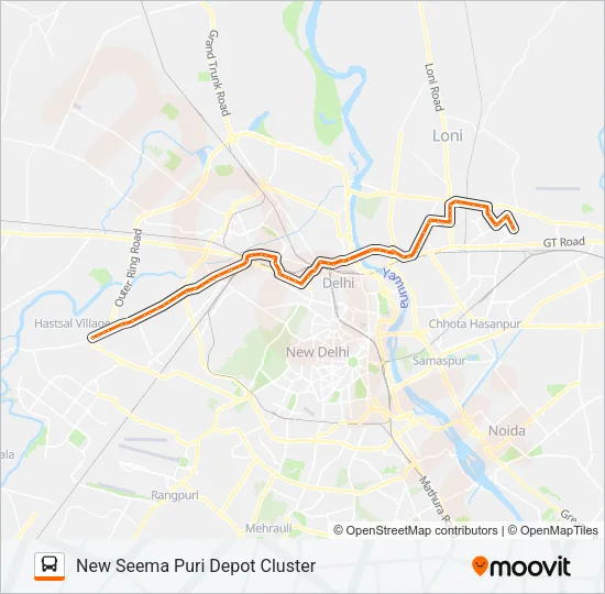 847 Bus Line Map